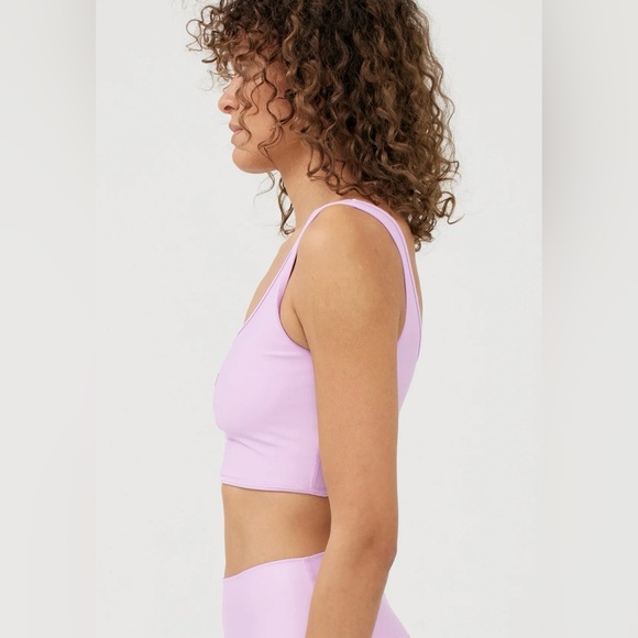 P.E Nation Grand Stand Sports Bra Lavender Logo Crop Top | Size S - Picture 5 of 11